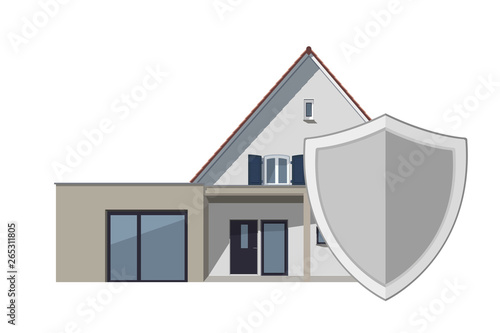 Haus Versicherung Schild