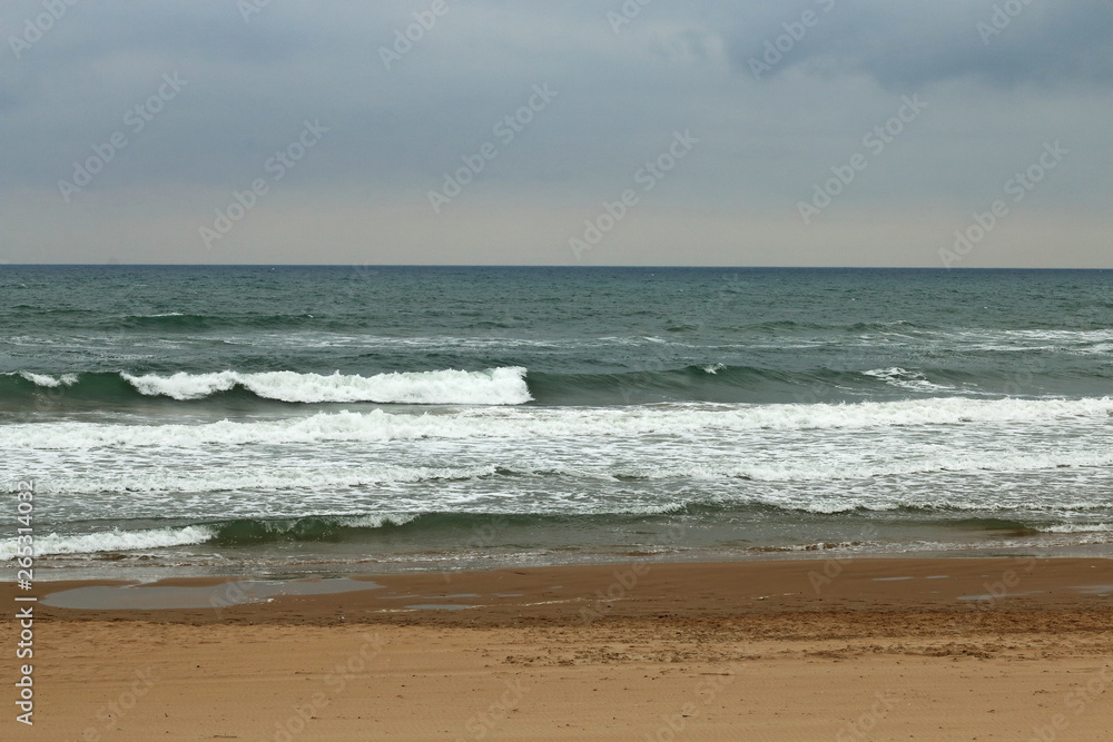 Beach and mediterranean sea