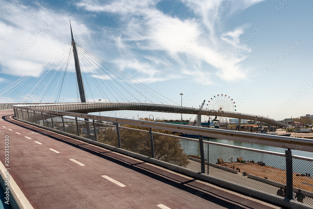 Outstanding bridge in Pescara, Italy