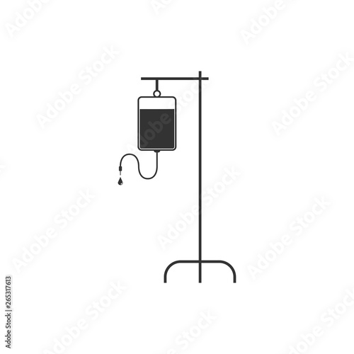 IV bag icon. Vector illustration, flat design.