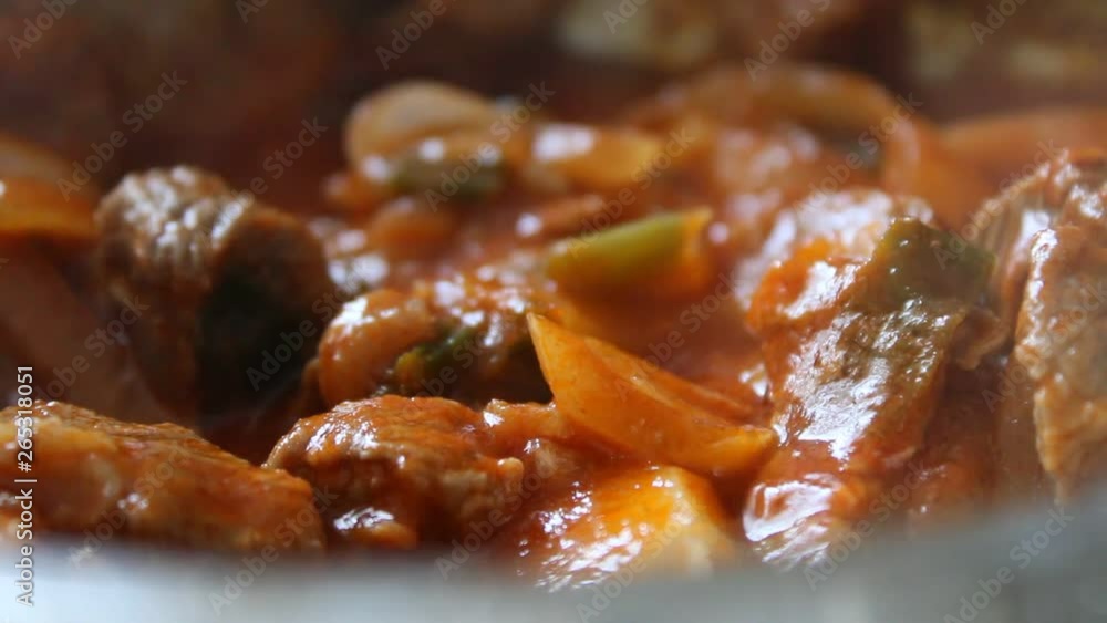 Beef stew cooking with vegeatables Beef stew cooking with vegeatables