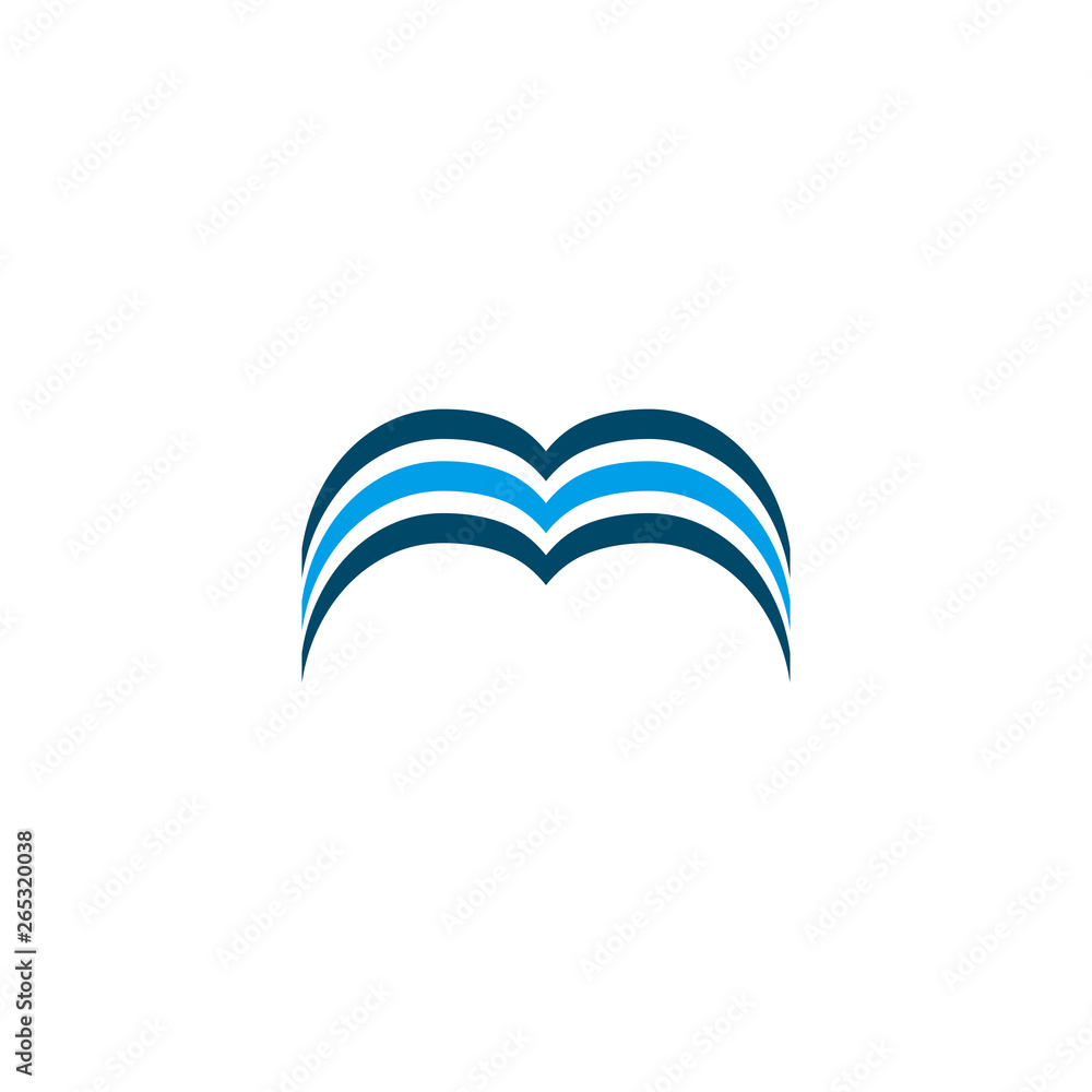 Obraz premium M letter logo design vector template