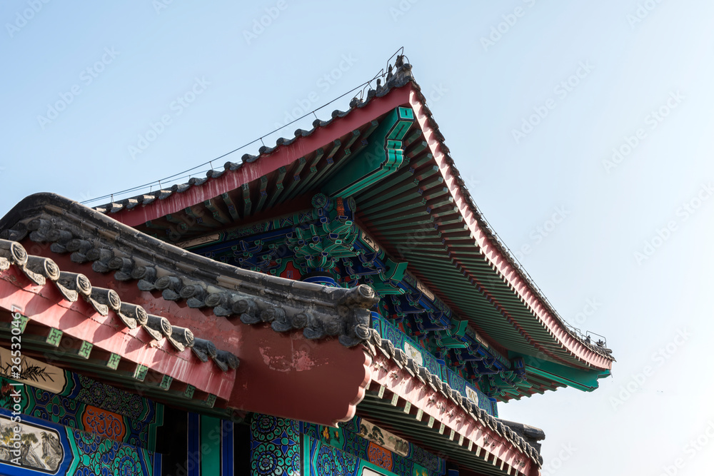 Obraz premium Ancient Chinese Architecture, Part of Temple