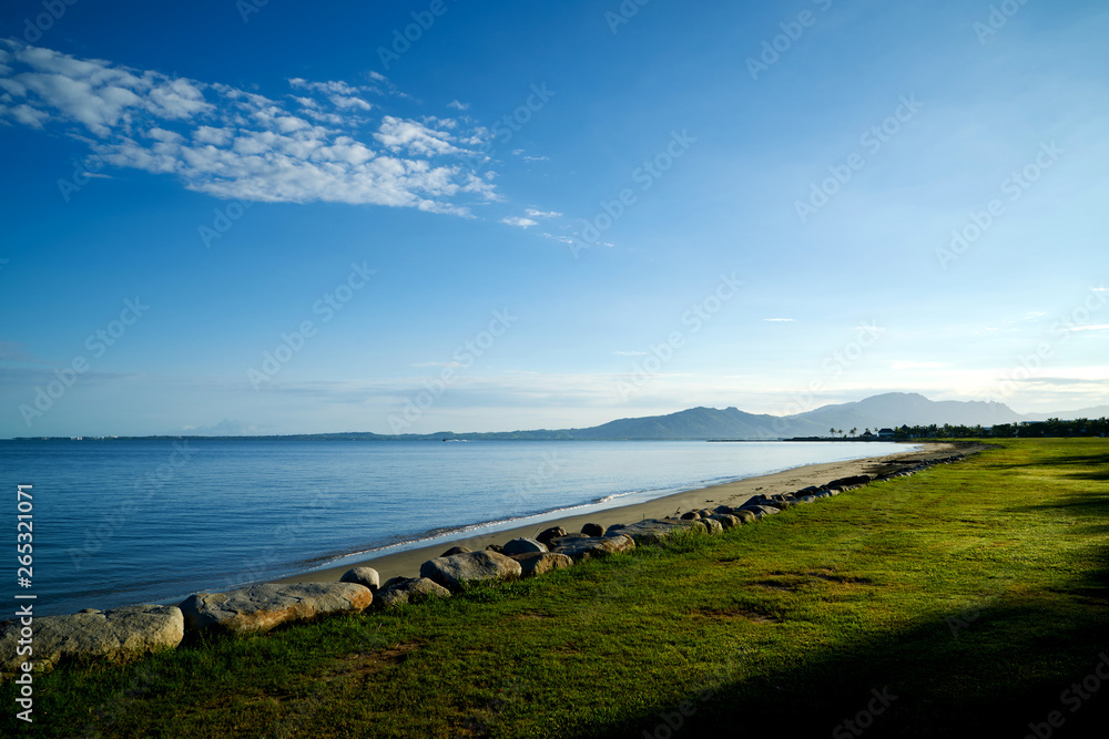 A beach resort in Fiji.