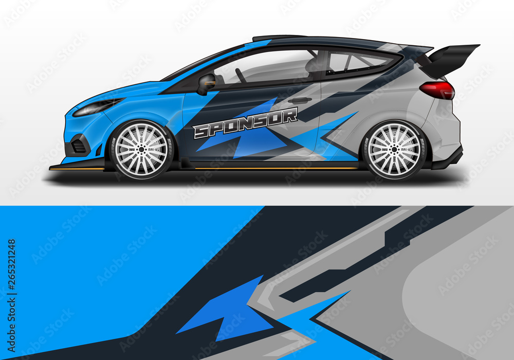 Car wrap decal design vector. Graphic abstract background kit designs for vehicle, race car, rally, livery Car wrap decal design vector. Graphic abstract background kit designs for vehicle, race car, rally, livery
