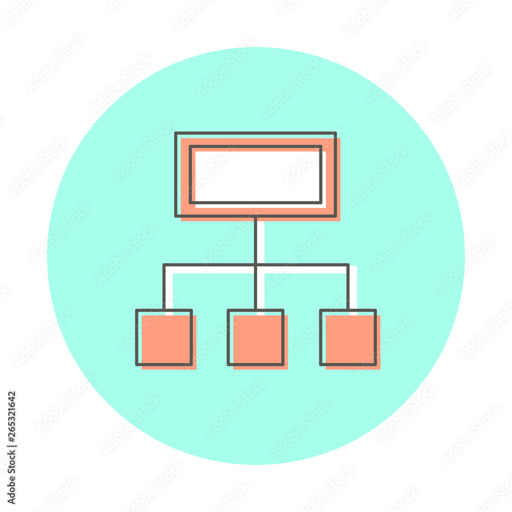 Icon computer internet network. Line logo style, website design element Icon computer internet network. Line logo style, website design element