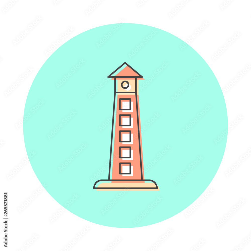 Icon beacon. Line logo style, website design element Icon beacon. Line logo style, website design element