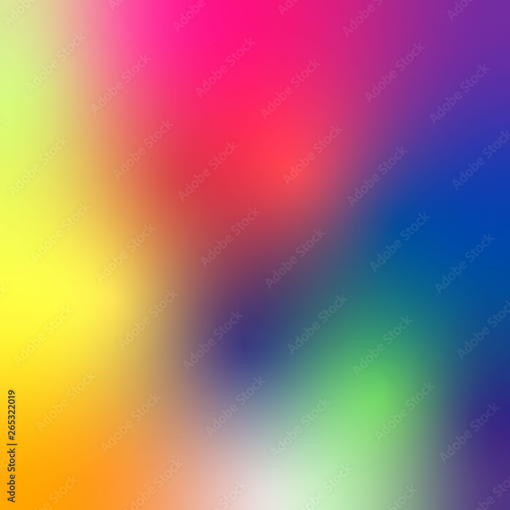 Smooth and blurry  gradient mesh background rainbow colors