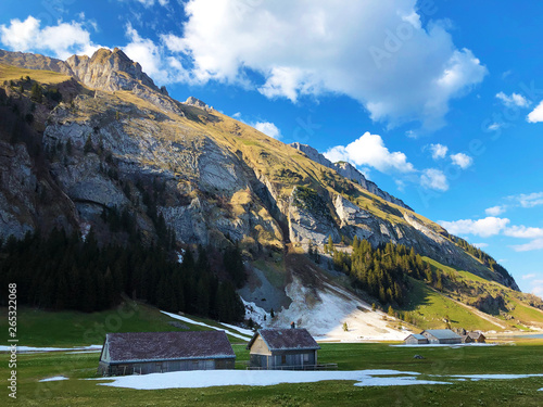 Alpine peak Schäfler (Schafler od Schaefler) in mountain range Alpstein and in the Appenzellerland region - Canton of Appenzell Innerrhoden (AI), Switzerland photo