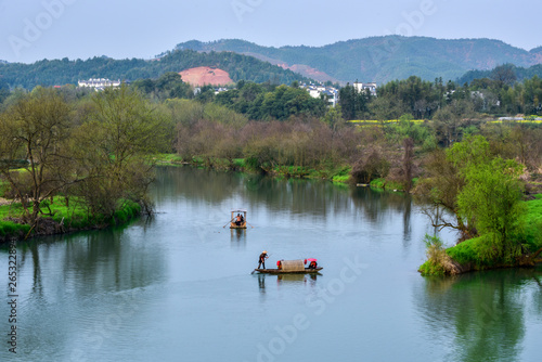 Landscape of Moon Bay in Wuyuan, Jiangxi Province