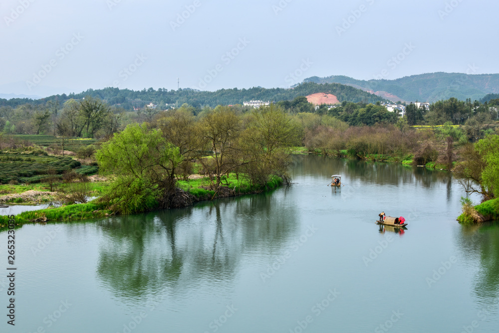 Landscape of Moon Bay in Wuyuan, Jiangxi Province
