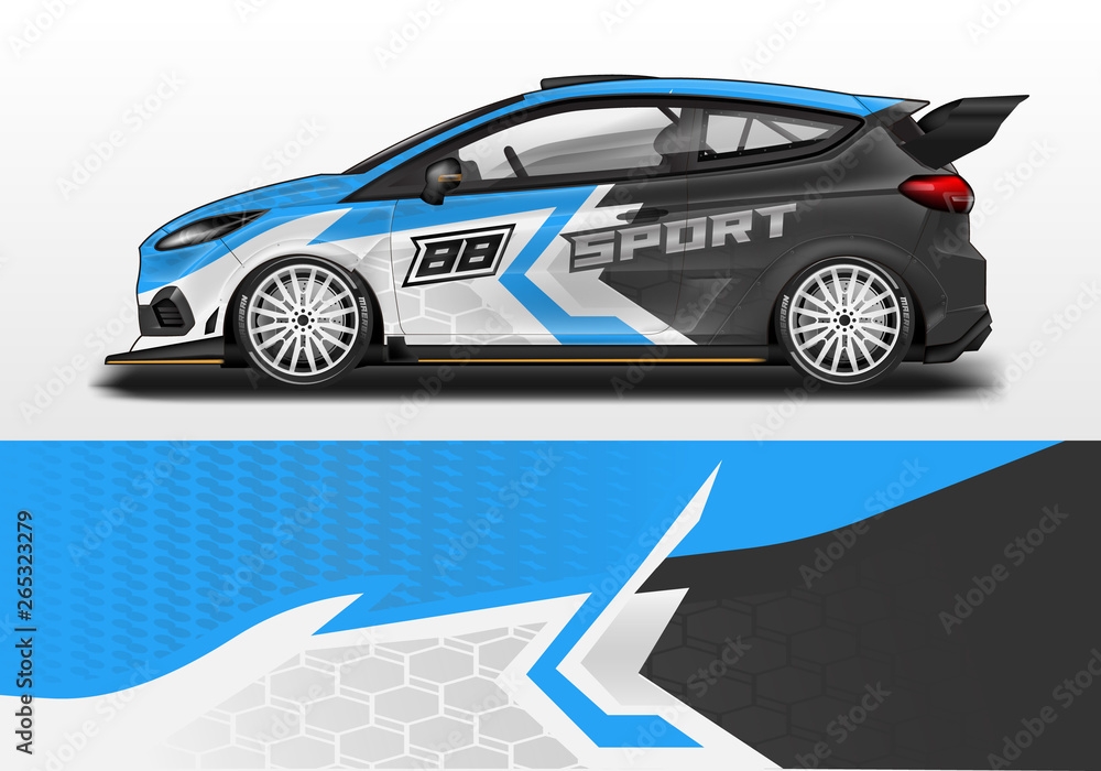 Car wrap decal design vector. Graphic abstract background kit designs for vehicle, race car, rally, livery Car wrap decal design vector. Graphic abstract background kit designs for vehicle, race car, rally, livery
