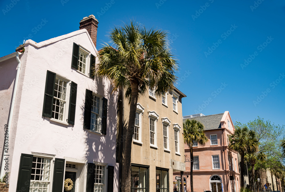 Historical downtown area of Charleston, South Carolina, USA