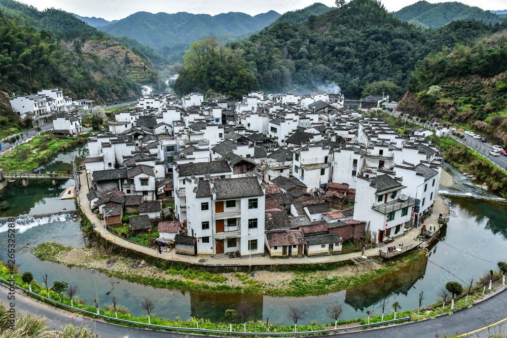 A round village, Jiangxi, China