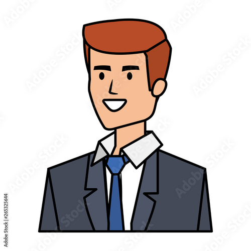 elegant businessman avatar character © Gstudio