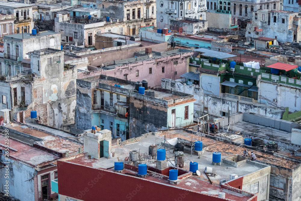 Fototapeta premium Rooftop view over the city of Havana, Cuba