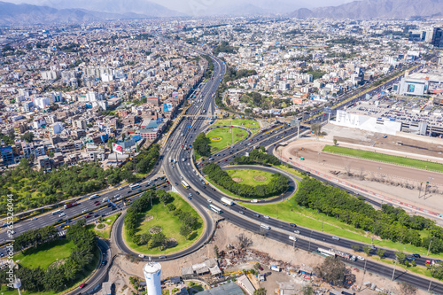 Aerial view of Lima.