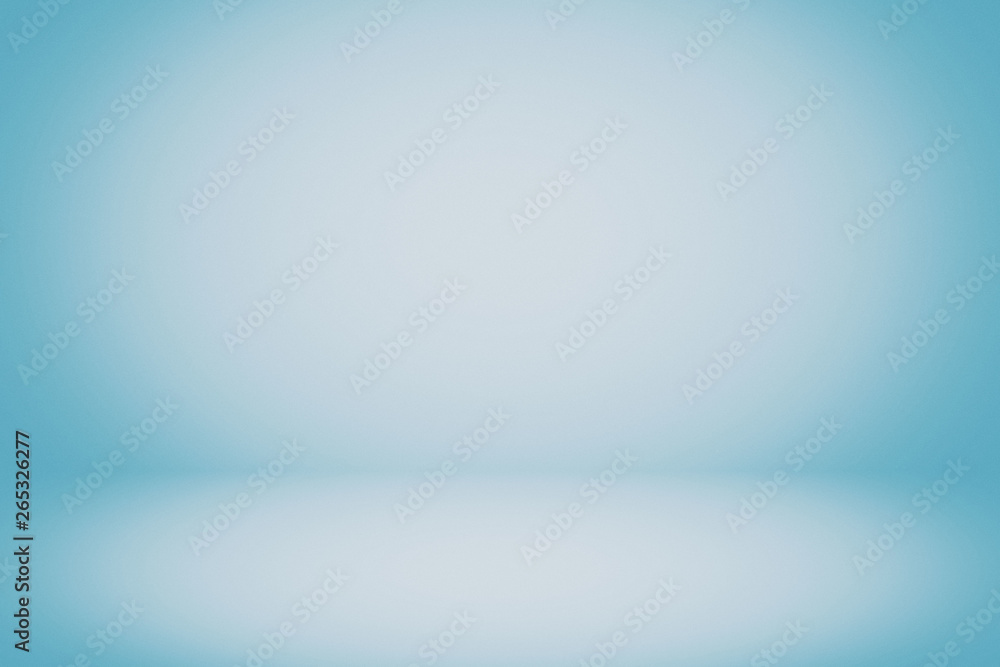 Abstract Luxury Light Blue Room Background Using for Product Presentation Backdrop.