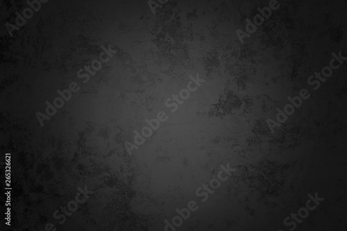 Old Grunge Black Texture Concrete Wall Background.