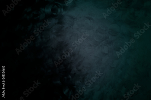 Black Grunge Wall Texture Background. © mesamong