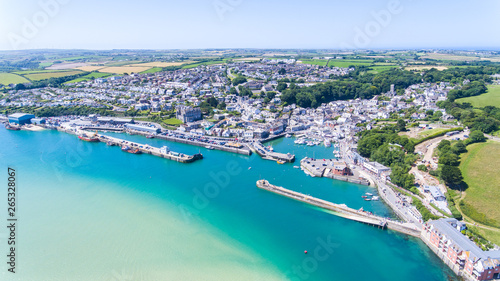 Aerial image of Padstow Cornwall © Daniel