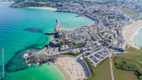 Aerial Image of St Ives Cornwall