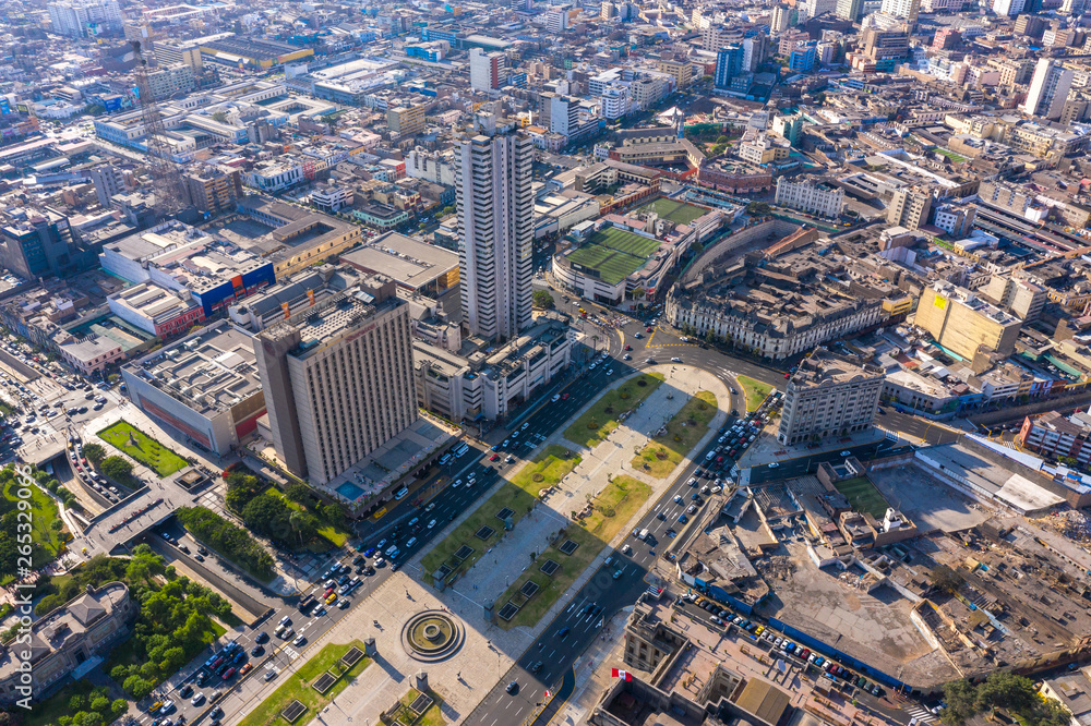 Fototapeta premium Aerial view of Lima.