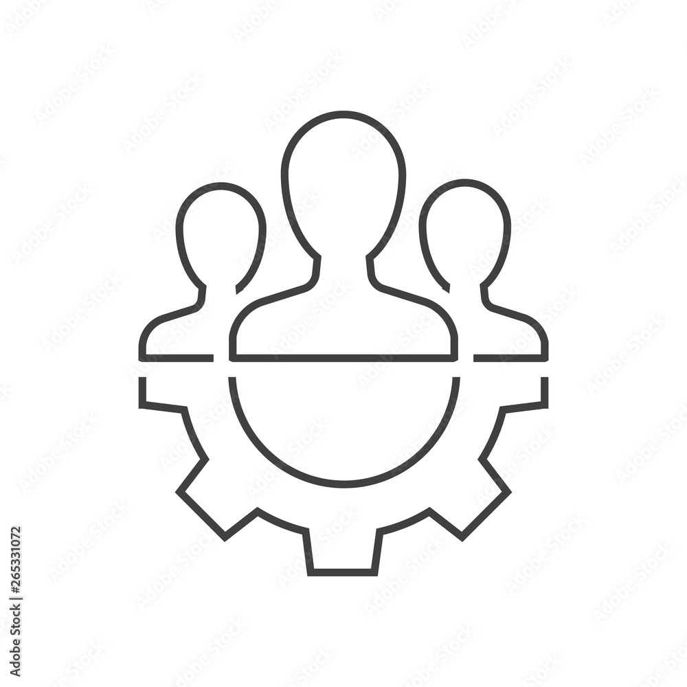 Teamwork management icon Teamwork management icon