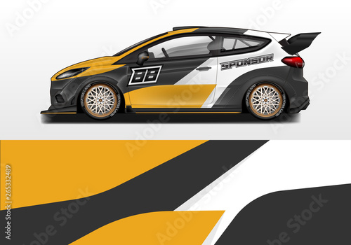 Car wrap vector   supercar  rally  drift . Graphic abstract stripe racing background 