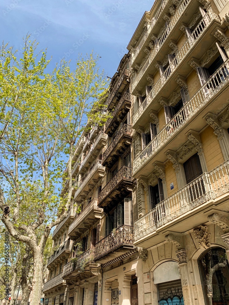 Obraz premium Edificio antiguo de colores marrones