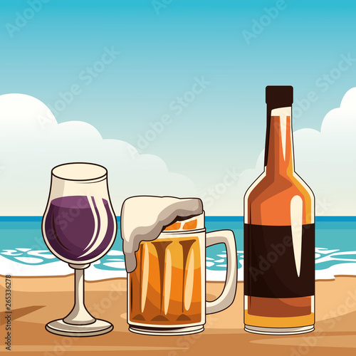 alcoholic drinks beverages cartoon