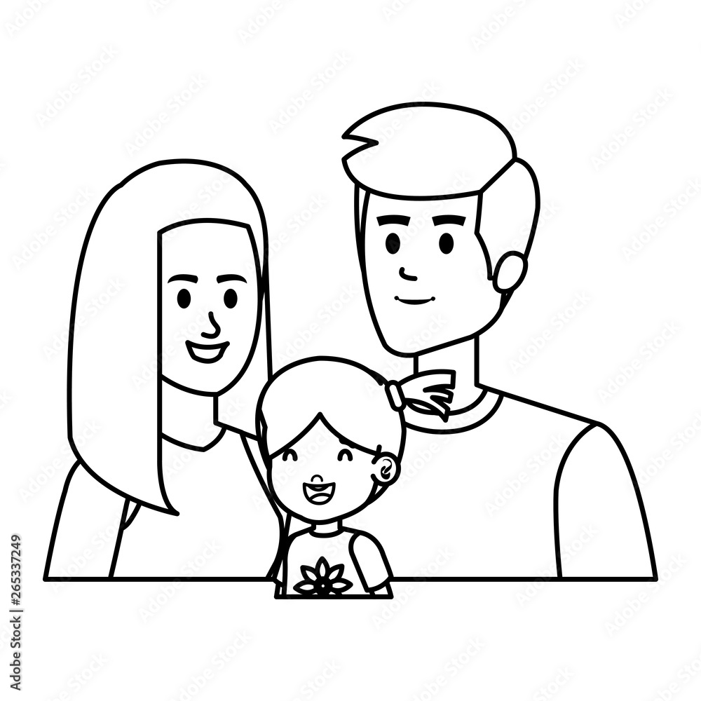 parents couple with daughter characters parents couple with daughter characters