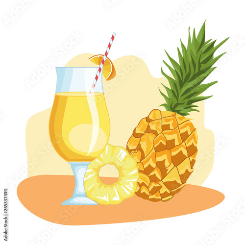 smoothie with pineapple