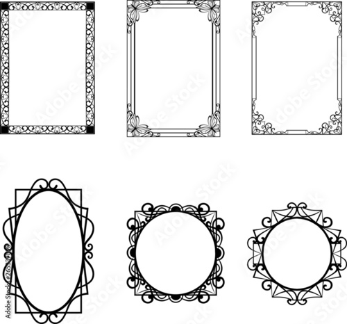 Set of decorative frames 