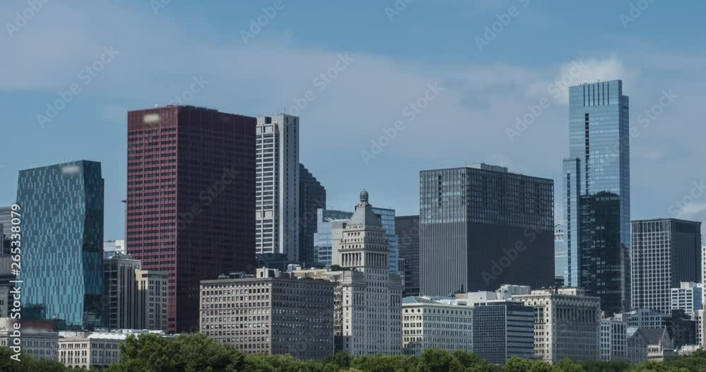 Close up of the Chicago city skyline medium Close up of the Chicago city skyline medium