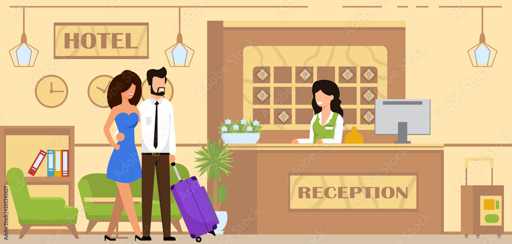 booking service and accommodation cartoon flat. booking service and accommodation cartoon flat.