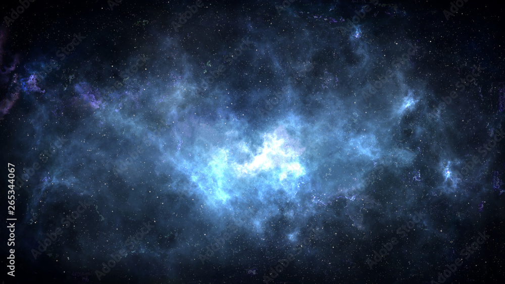 Fototapeta premium Universe filled with stars, deep space nebula and galaxy