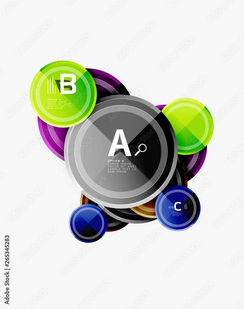 Circle geometric abstract background template for web banner, business presentation, branding, wallpaper Circle geometric abstract background template for web banner, business presentation, branding, wallpaper