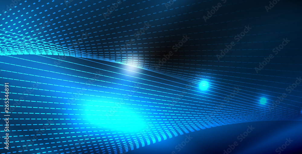 Glossy shiny glowing neon waves Glossy shiny glowing neon waves