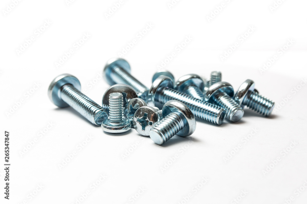 bolts isolated on white background bolts isolated on white background