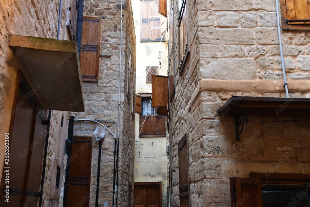 Back Alley Homes near Sidon Old Souk, Lebanon