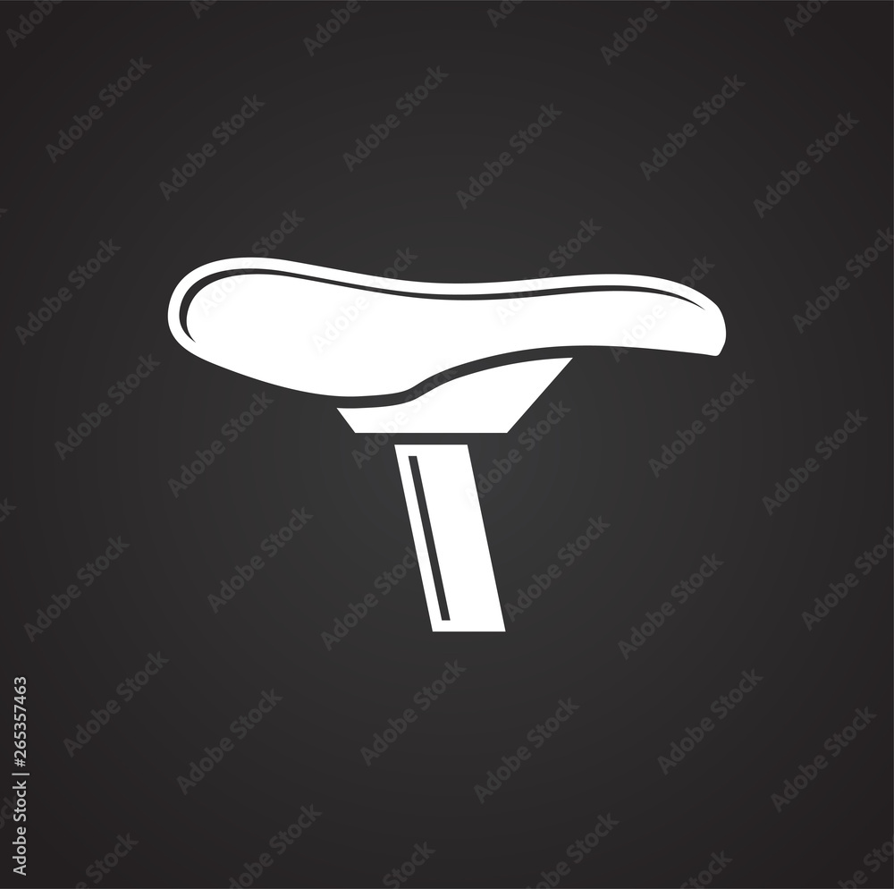Bicycle seat icon on background for graphic and web design. Simple vector sign. Internet concept symbol for website button or mobile app. Bicycle seat icon on background for graphic and web design. Simple vector sign. Internet concept symbol for website button or mobile app.