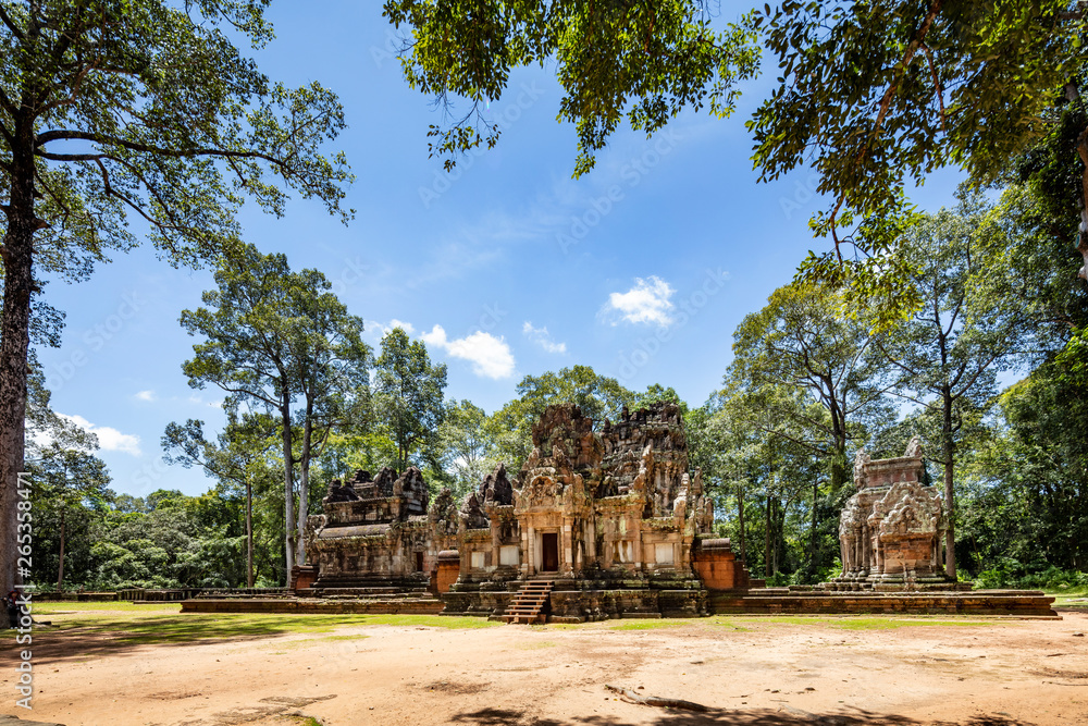 One of the many smaller temples at the Angkor Wat temple complex in Siem Reap, Cambodia One of the many smaller temples at the Angkor Wat temple complex in Siem Reap, Cambodia