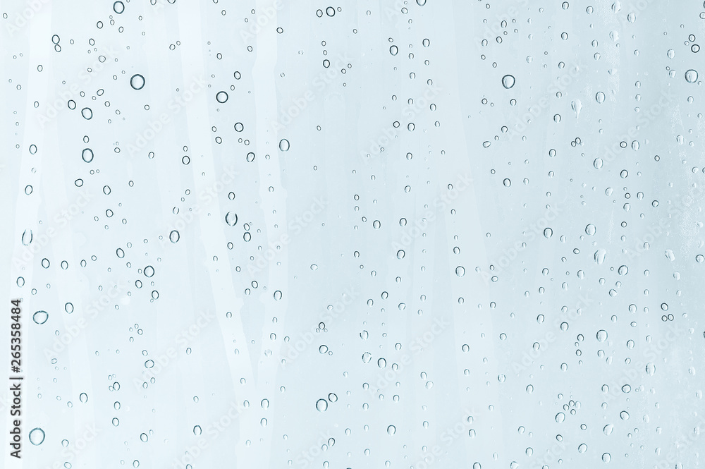 water drops on window glass - obrazy, fototapety, plakaty 