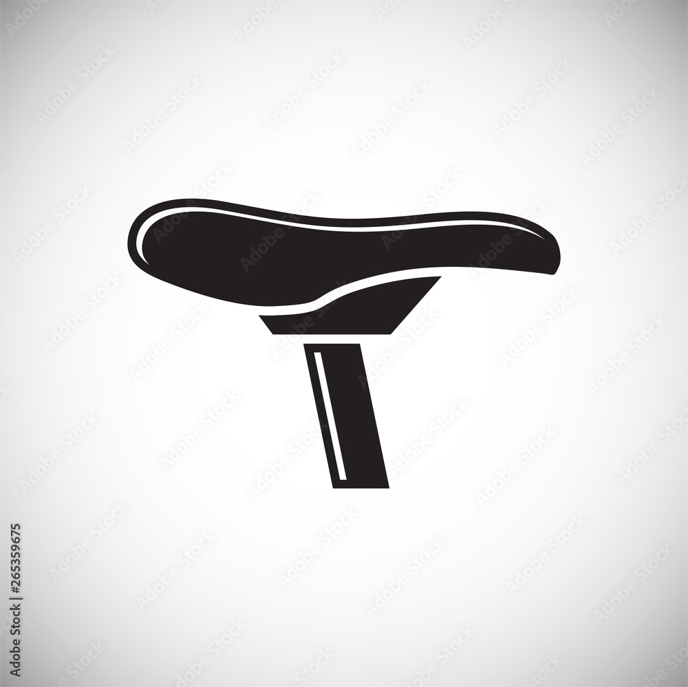 Bicycle seat icon on background for graphic and web design. Simple vector sign. Internet concept symbol for website button or mobile app. Bicycle seat icon on background for graphic and web design. Simple vector sign. Internet concept symbol for website button or mobile app.