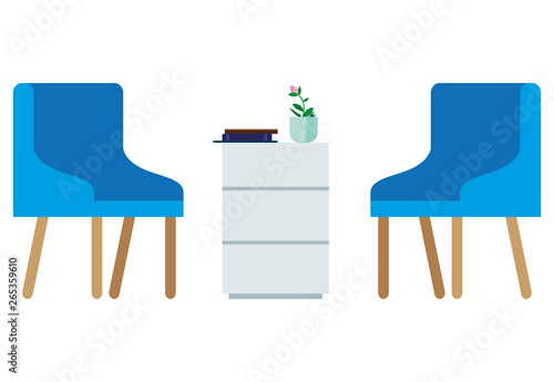 waiting room scene icons