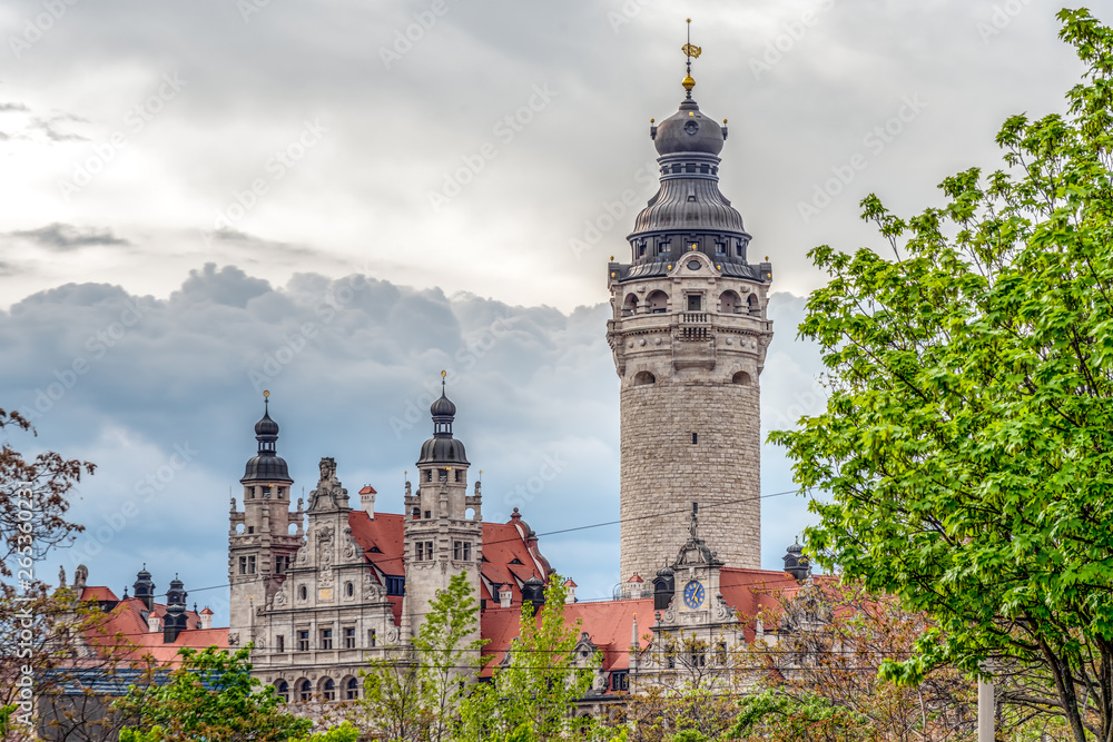 Fototapeta premium Neues Rathaus, Leipzig