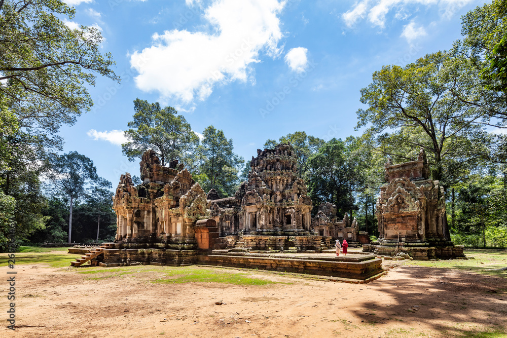 One of the many smaller temples at the Angkor Wat temple complex in Siem Reap, Cambodia One of the many smaller temples at the Angkor Wat temple complex in Siem Reap, Cambodia