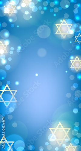 Poster for jewish holiday Hanukkah. Vector illustration.