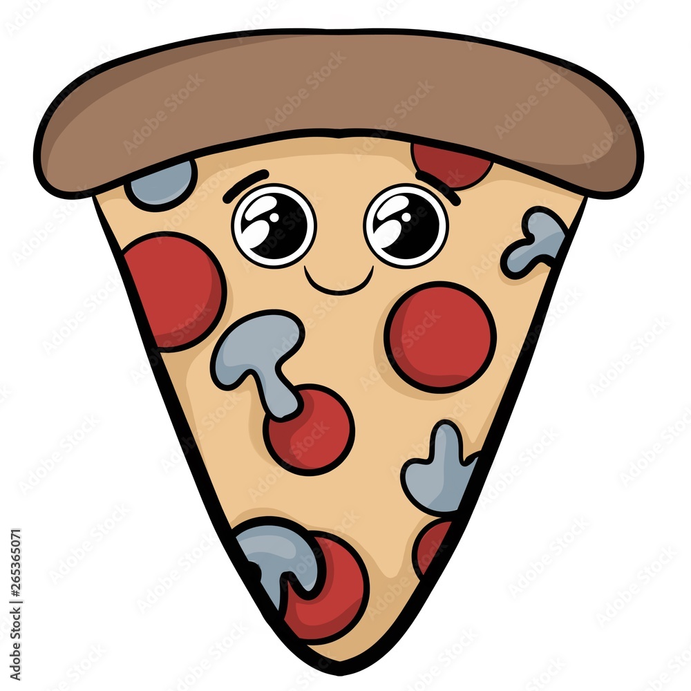 illustration of a slice of pizza illustration of a slice of pizza